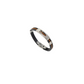 Rubber/Stainless Steel Fish Bangle (Brown)