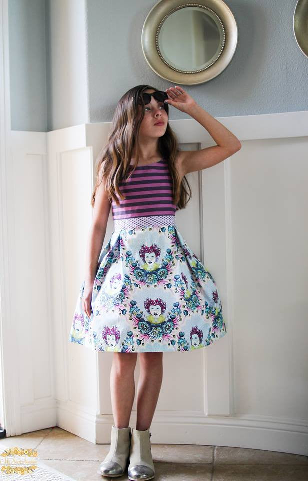 Bateau Garden Dress for Girls size 1-14