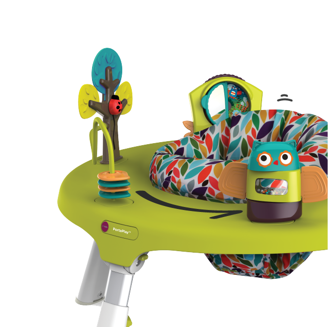 Oribel PortaPlay Convertible Activity Center Forest Friend with Stools (green) | The Nest Attachment Parenting Hub
