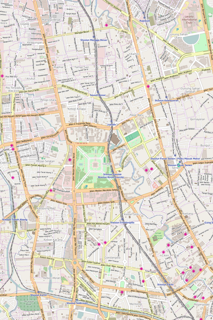 Map Of Jakarta Suburbs - Maps of the World