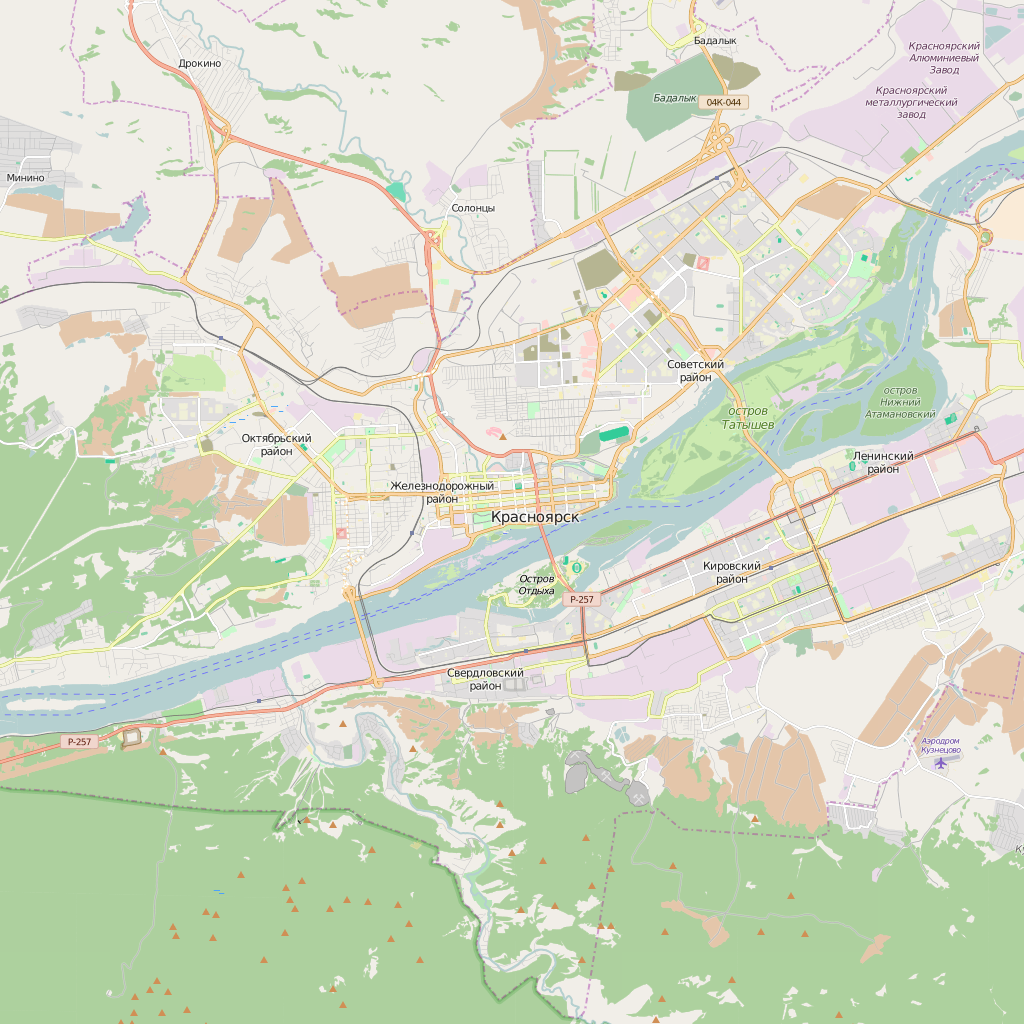 карта красноярска фото