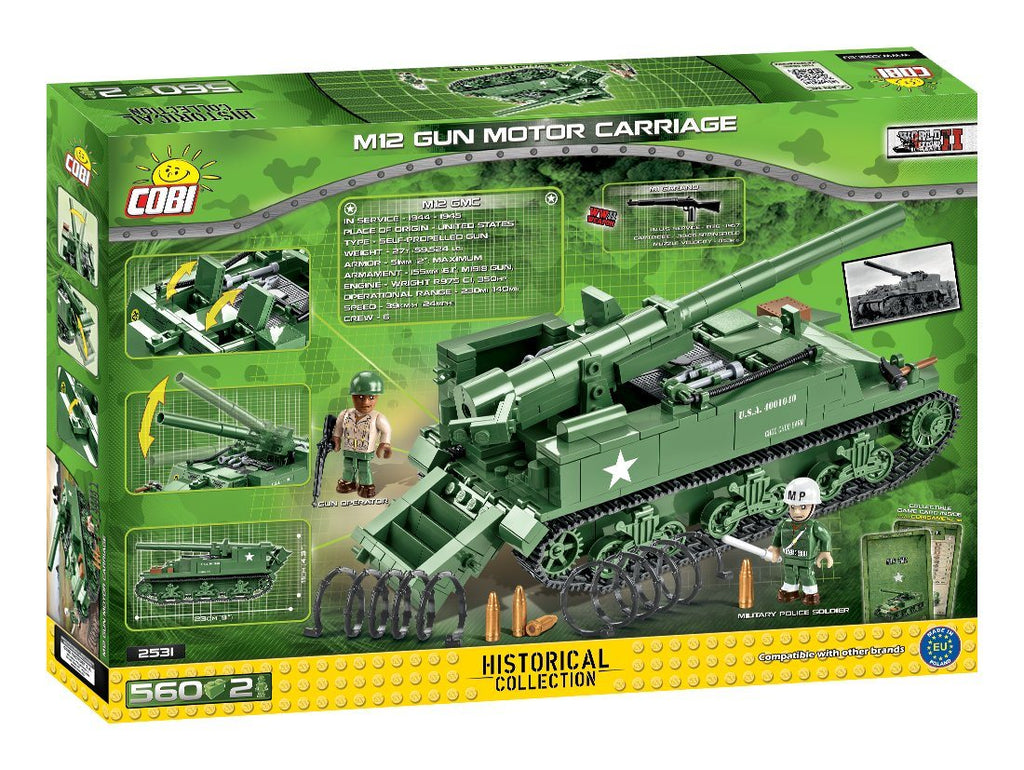 M12 Gmc Cobi 2531 560 Brick Self Propelled Gun Bricktanks