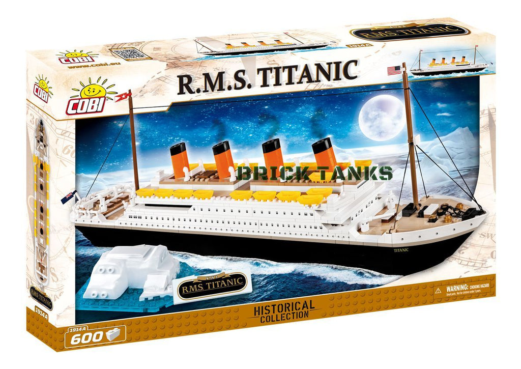 RMS Titanic - Lego compatible COBI 1914A - 600 brick historic ship - BRICKTANKS