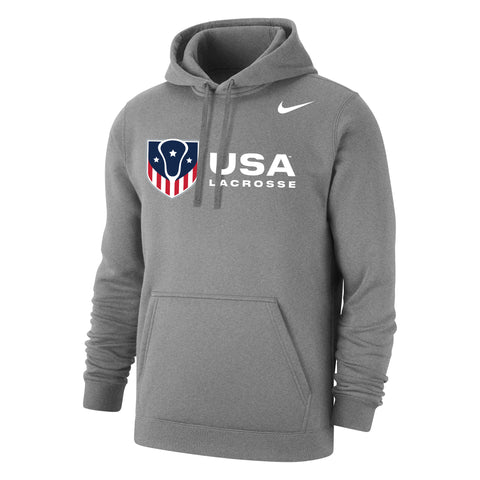 Adult's USA Lacrosse Nike Club Fleece Pullover Hoodie – USA Lacrosse Shop