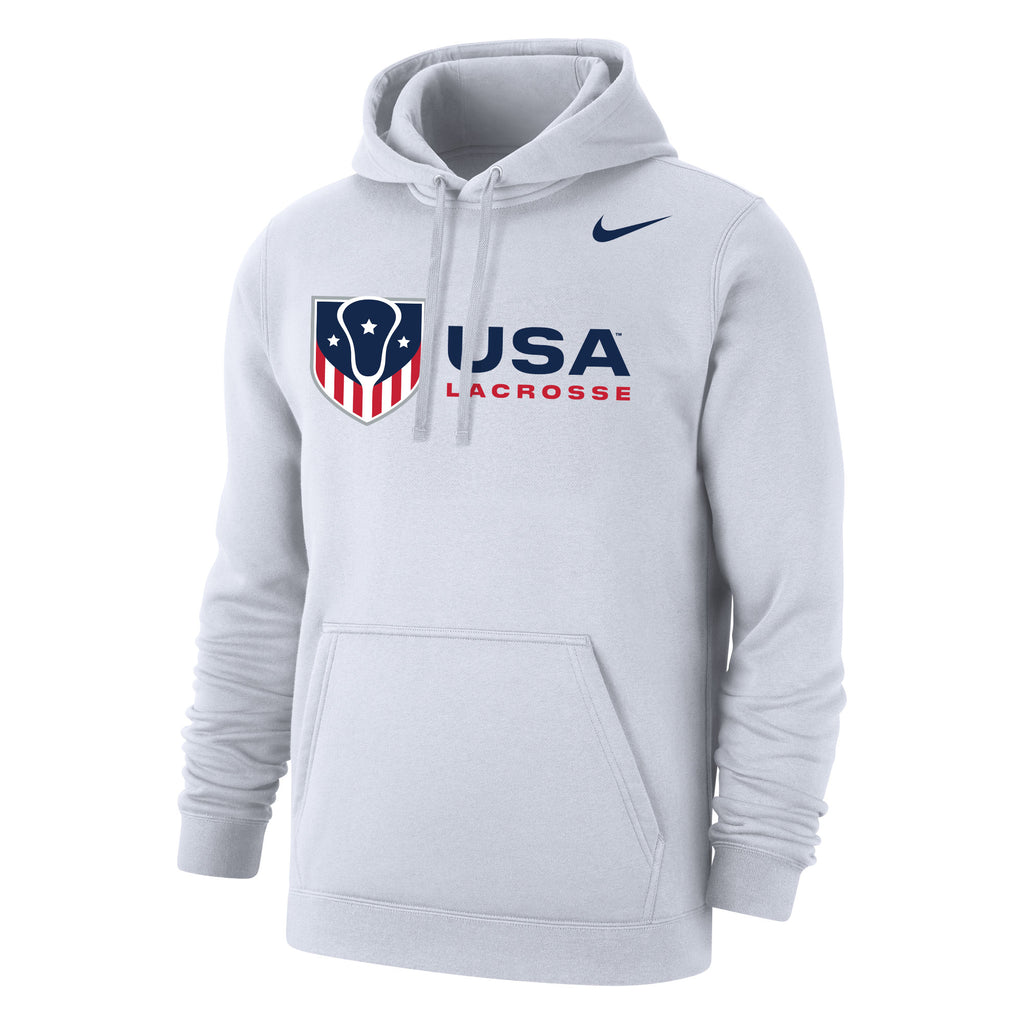 Adult's USA Lacrosse Nike Club Fleece Pullover Hoodie – USA Lacrosse Shop