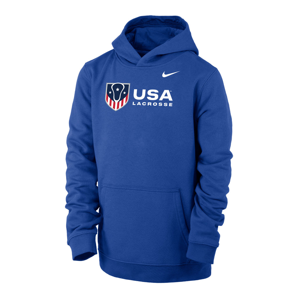 Youth USA Lacrosse Nike Fleece Pullover Hoodie – USA Lacrosse Shop