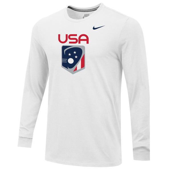 Men's Team USA Nike Core Cotton Long Sleeve Tee – US Lacrosse Member Store