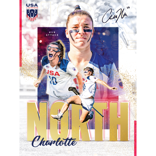 USA Lacrosse Nike Charlotte North Jersey Youth Boy's / Navy / XL