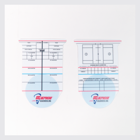 US Lacrosse Referee Reusable Scorecard US Lacrosse Member Store