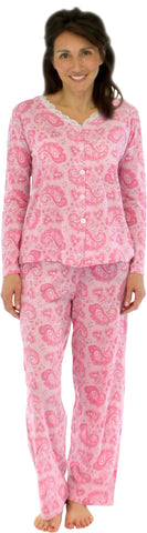 Sleepyheads Women's Lightweight Longsleeve Cotton Pajamas