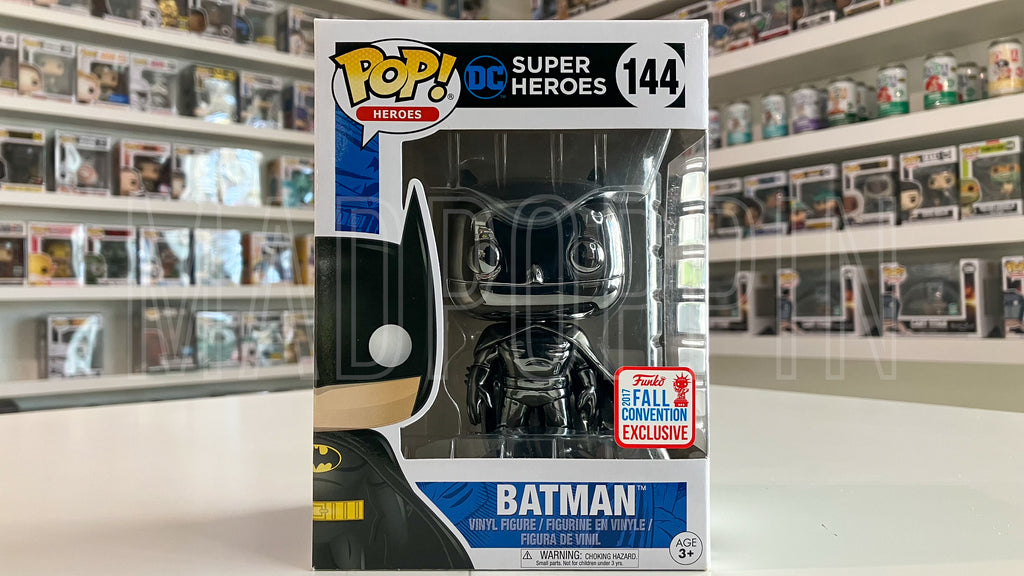 Funko POP! Heroes DC Super Heroes Batman Black Chrome Fall Convention –  Madpoppin