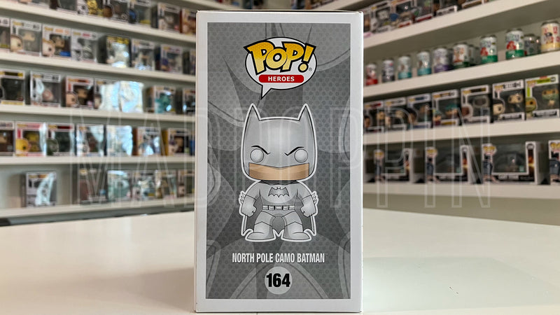 Funko POP! Heroes DC Super Heroes North Pole Camo Batman Target #164 –  Madpoppin