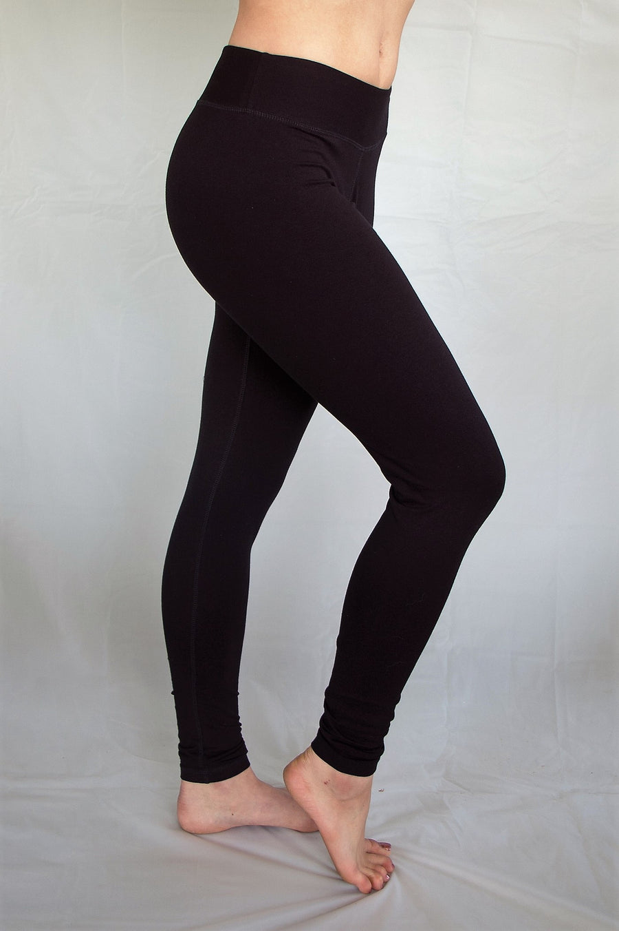 Flared Yoga Pants in Onyx by Lotus Tribe Clothing
