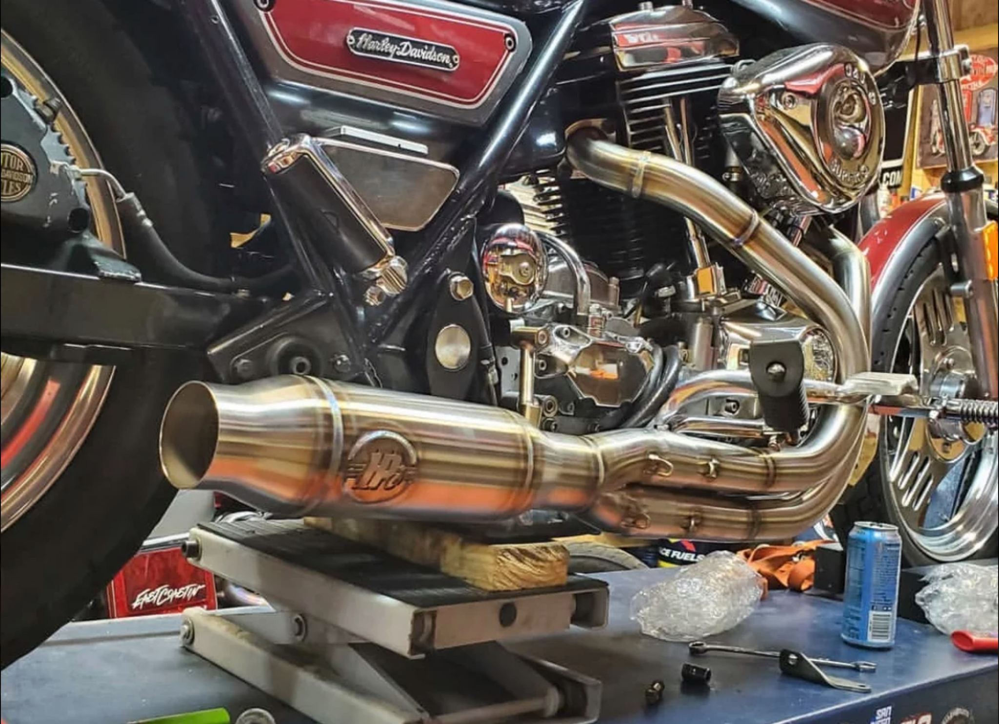 custom fxr exhaust