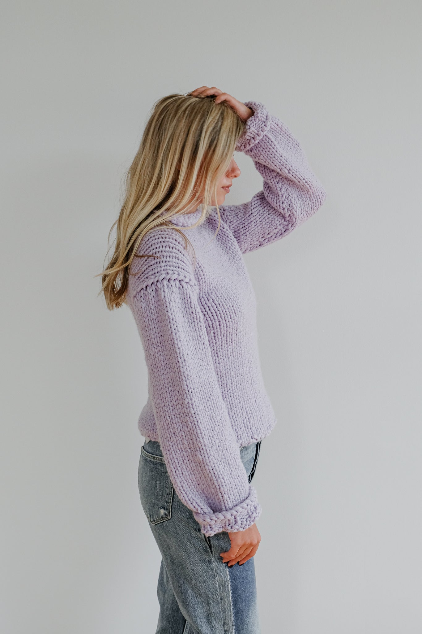 Lavender Mockneck Sweater