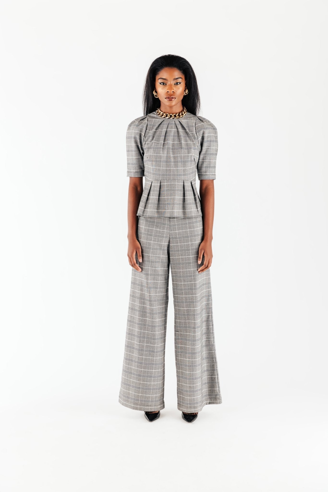 White Cupro Sade Pleated Front Trouser – Chloe Kristyn