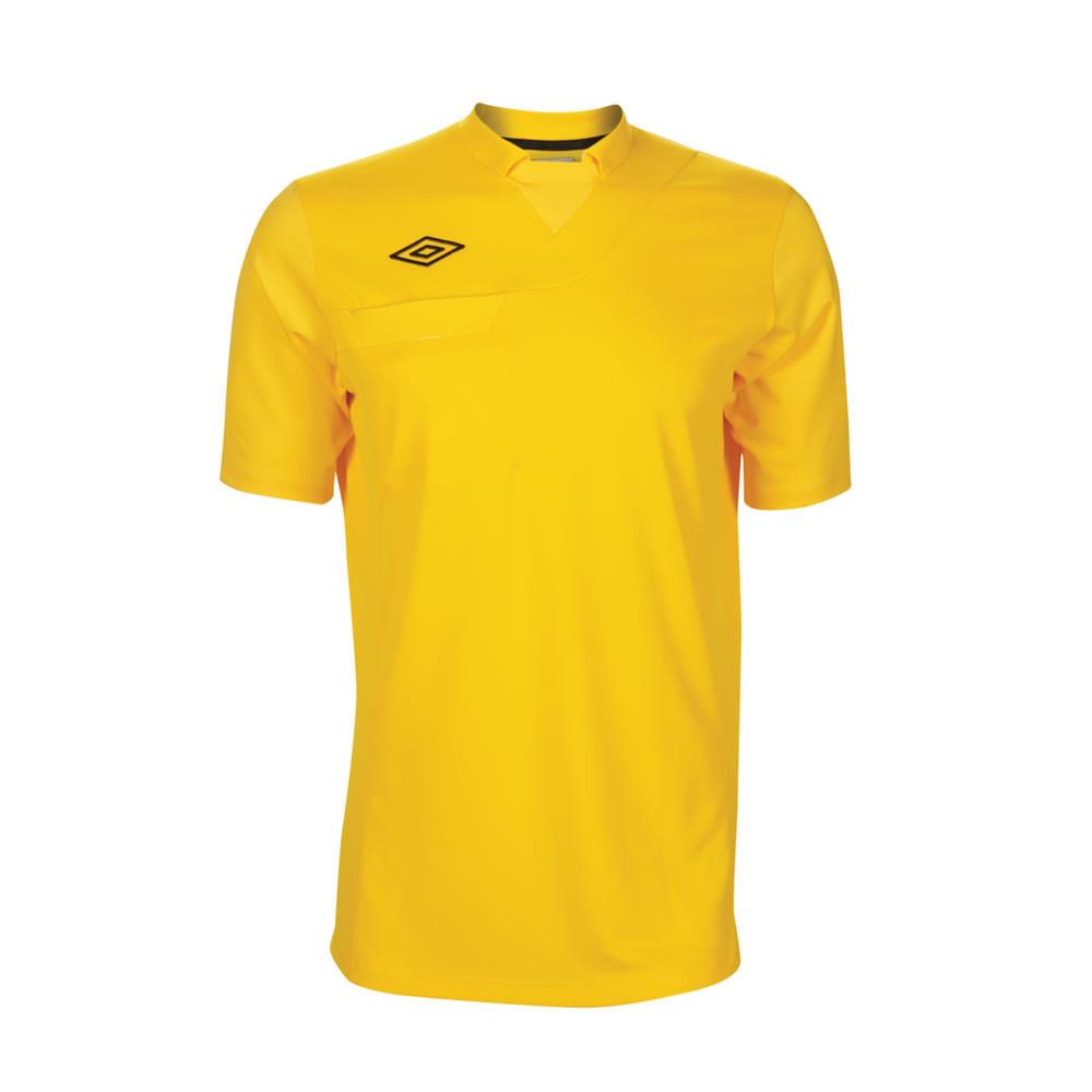 ** Large ** Umbro National Short Sleeve Referee Jersey - Yellow (Clear ...