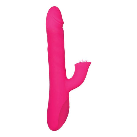 Adam & Eve - Eve's Thrusting Rotating Rabbit Flicker Dual Stimulator Rabbit Vibrator (Pink) -  Rabbit Dildo (Vibration) Rechargeable  Durio.sg