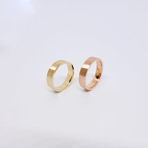 Wedding Rings rose and yellow gold. 