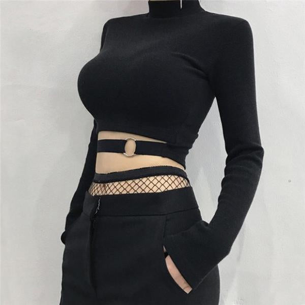 buckle crop top