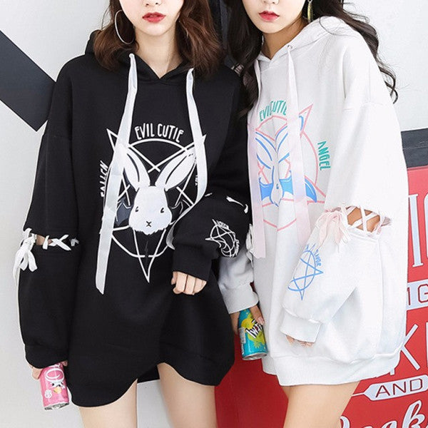 bunny pentagram hoodie