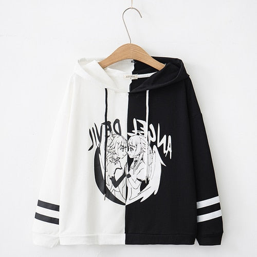 half devil half angel hoodie