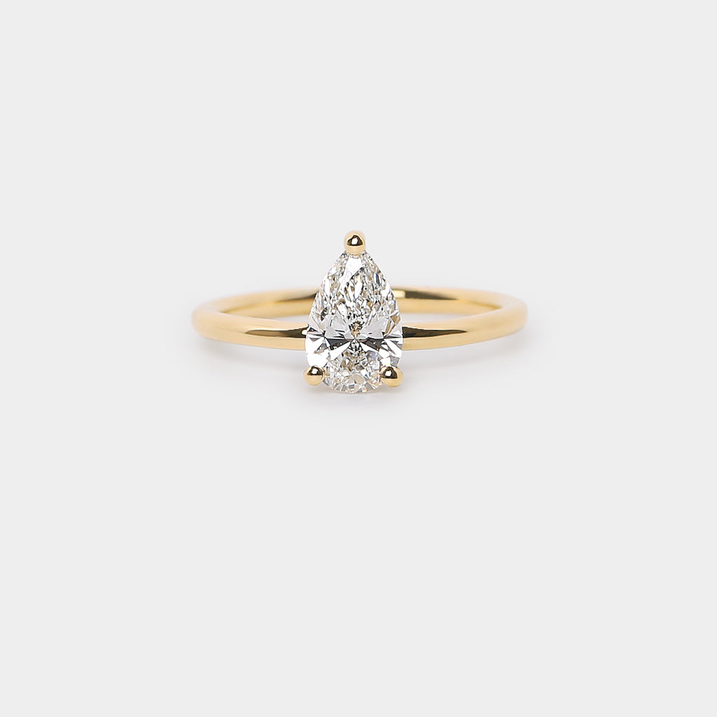 Plain wedding band with diamond band engagement ring