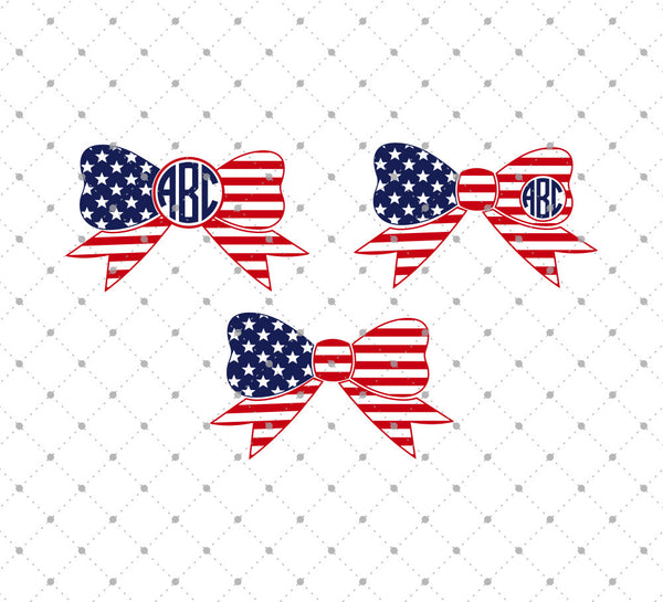 Download 4th of July Bows SVG PNG EPS DXF Studio3 Cut Files for ...