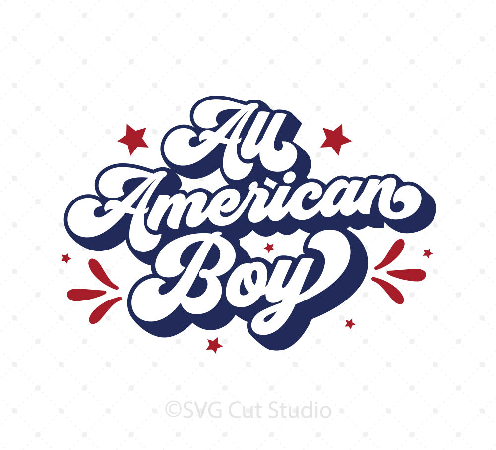 Download All American Boy Svg Cut Files For Cricut And Silhouette