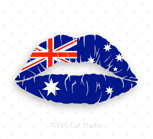 Download Australian Flag Girl Lips SVG Cut Files for Cricut ...