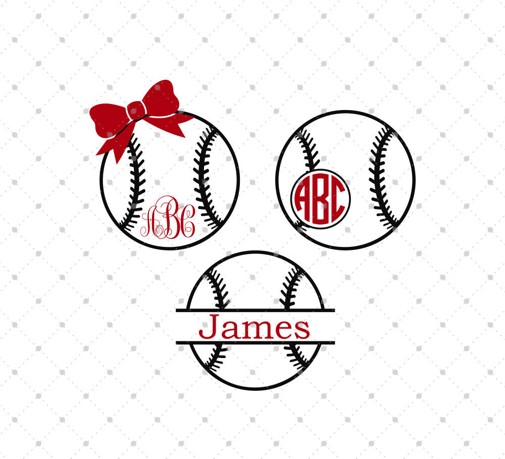 Download SVG Cut Files for Cricut and Silhouette - Baseball Ball ...