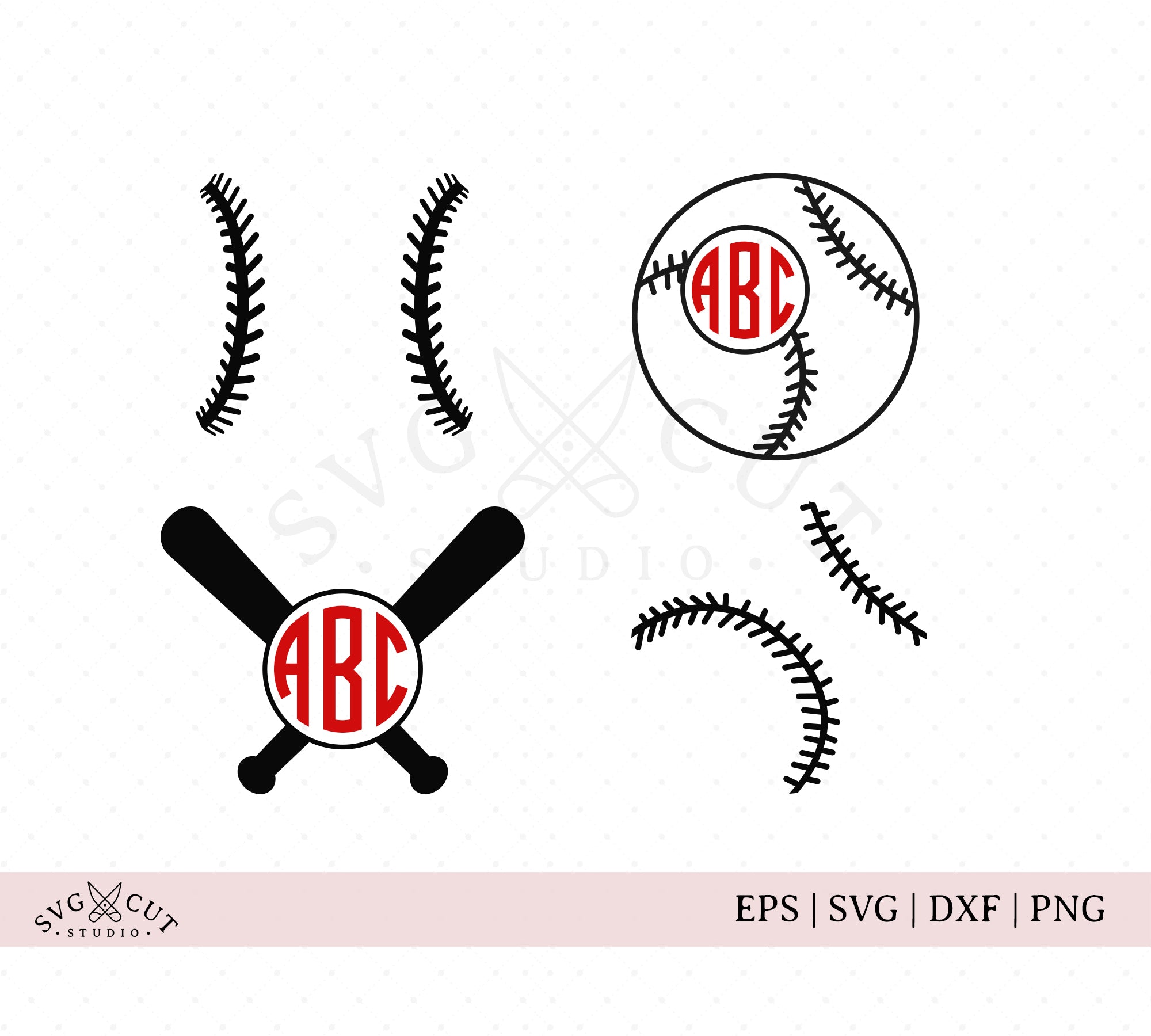 Baseball SVG Bundle, Cut Files & Clipart For Cricut & Silhouette