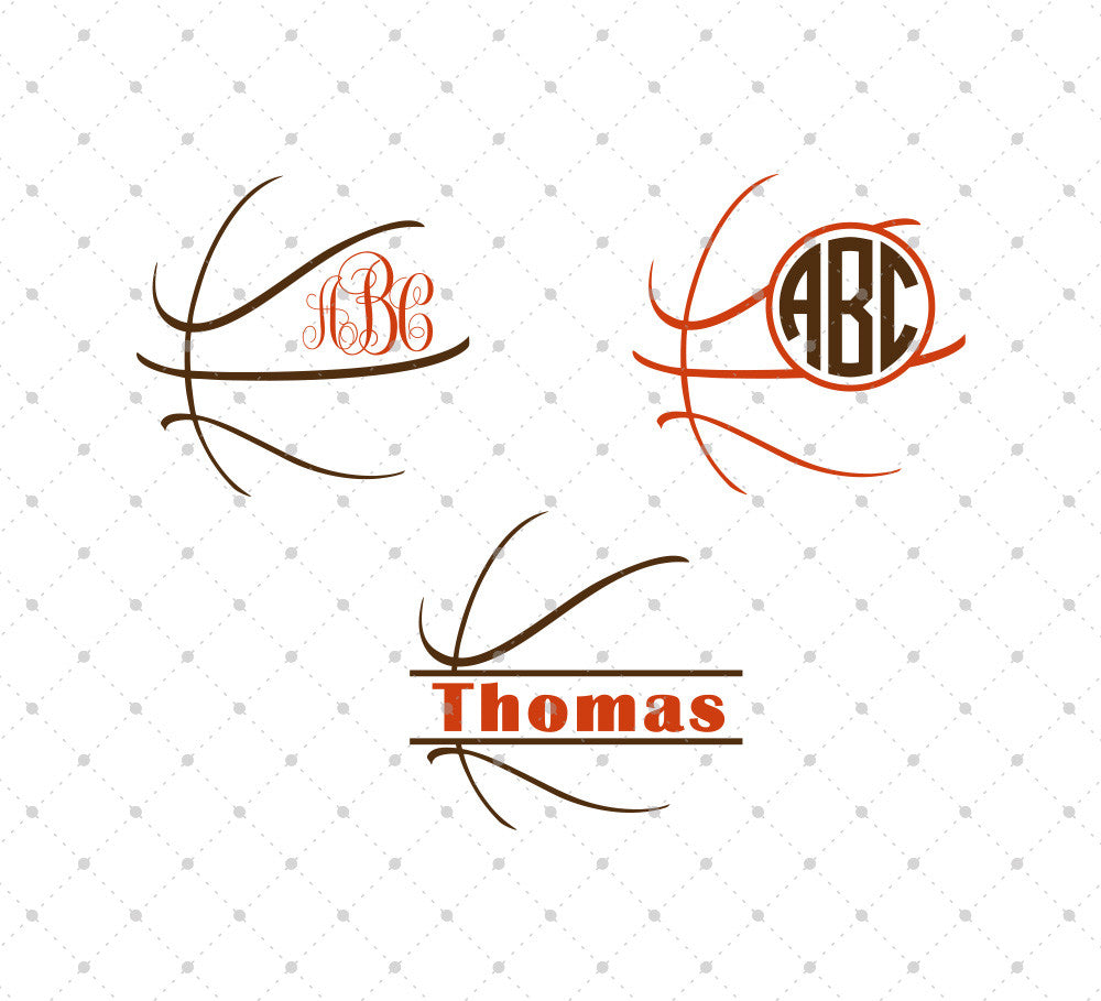 Download SVG Cut Files for Cricut and Silhouette - Basketball Ball ...
