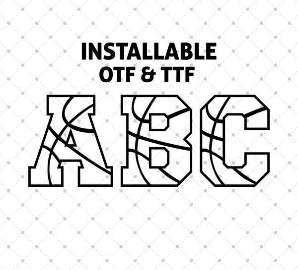 Download Installable Basketball Font - .otf and .ttf format - SVG ...