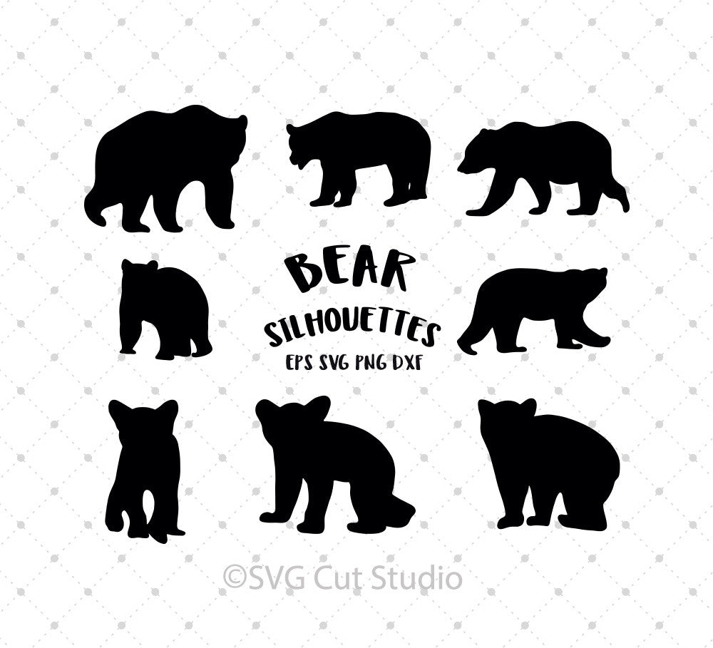 Bear Family Svg Bundle • A Cut File for Cricut and Silhouette