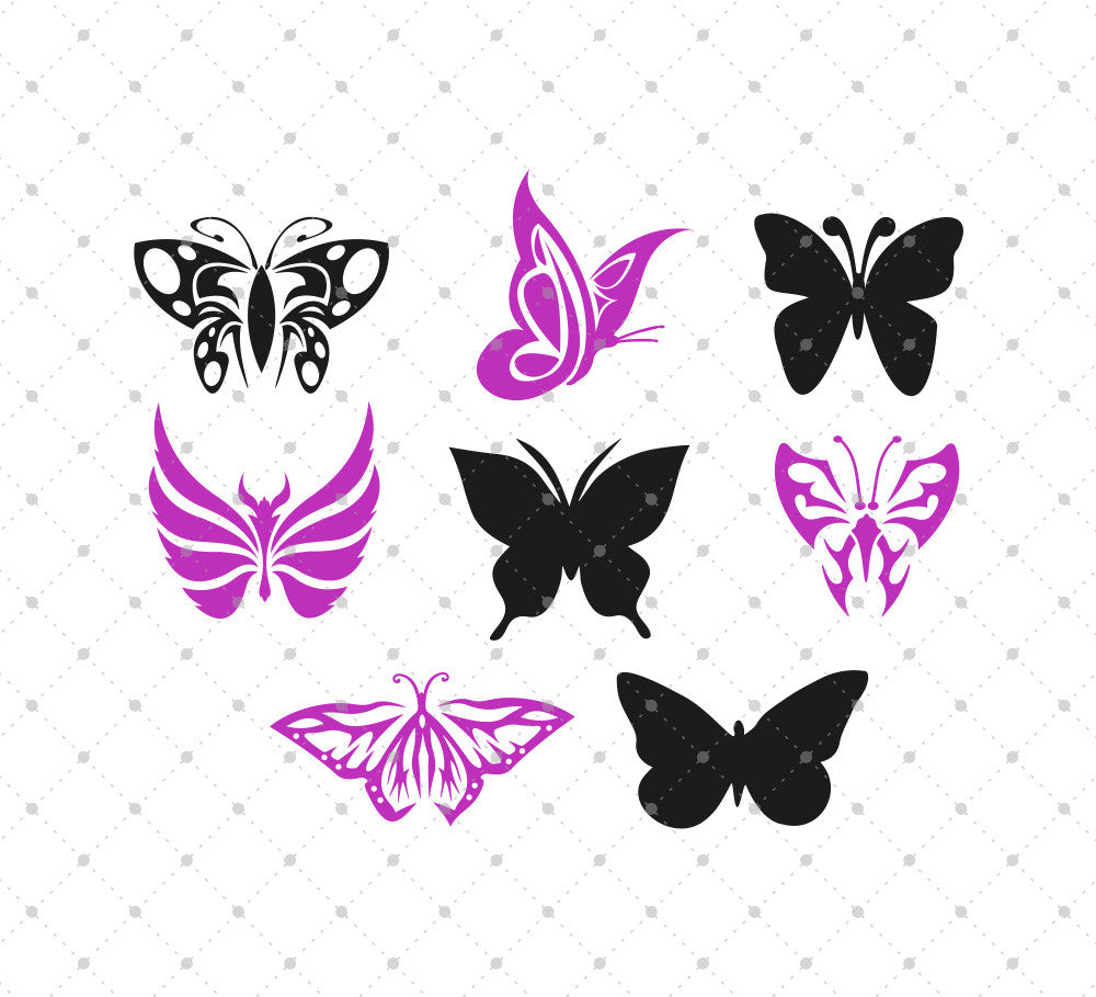 Free Free 52 Cricut Silhouette Simple Butterfly Svg SVG PNG EPS DXF File