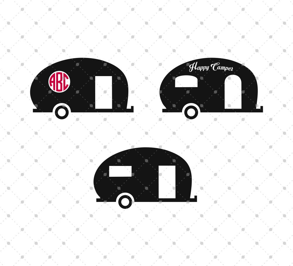 Download SVG Cut Files for Cricut and Silhouette - Vintage Camper Files - SVG Cut Studio