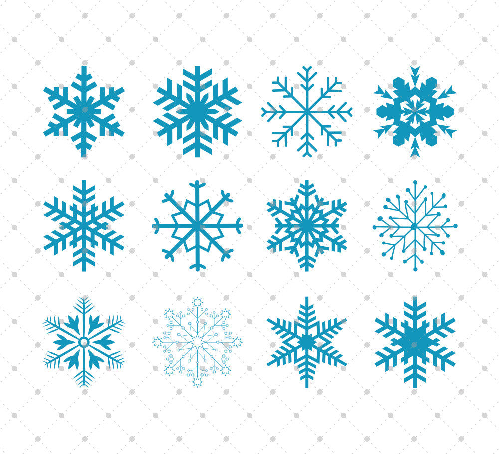 Svg Cut Files For Cricut And Silhouette Christmas Snowflakes Files