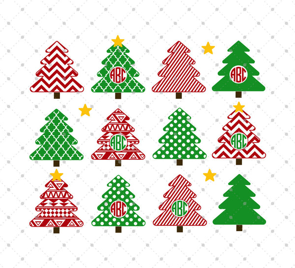 Christmas Tree SVG files for Cricut and Silhouette