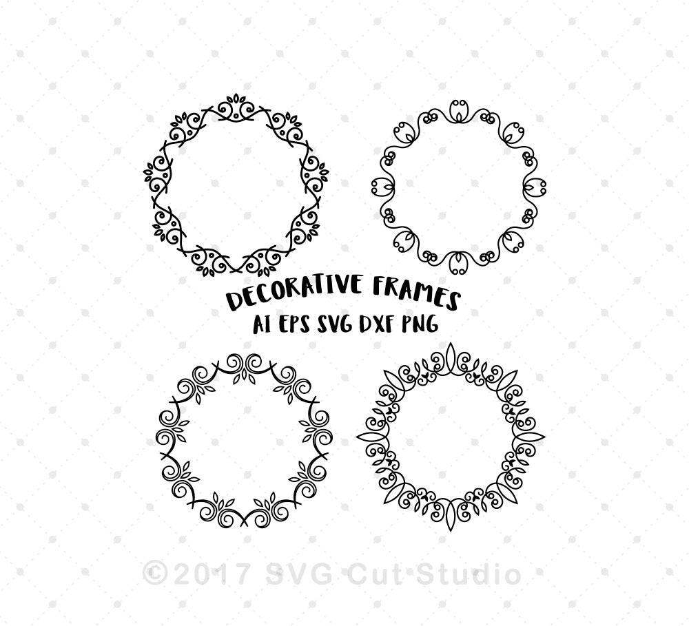 Download Svg Cut Files For Cricut And Silhouette Decorative Frames Svg Files