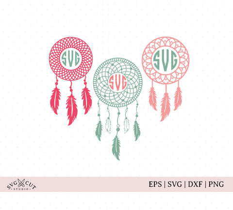 Download Dream Catcher Monogram Svg Files