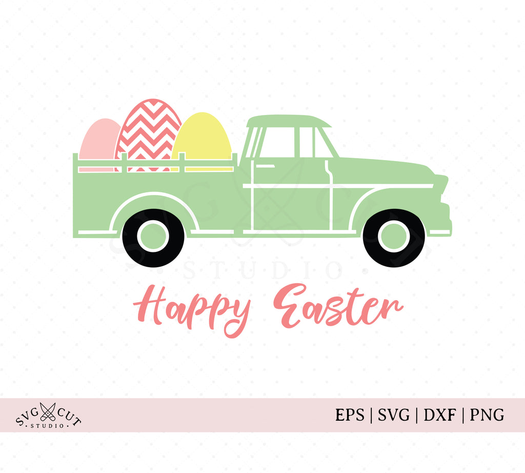Download Easter Truck Svg Cut Files For Cricut And Silhouette