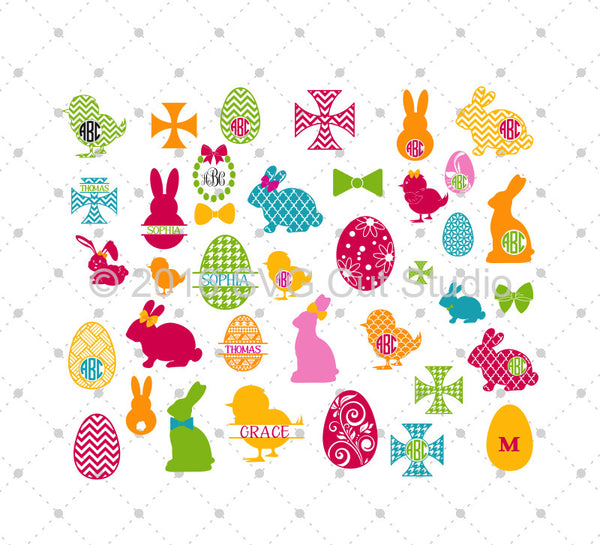 Download SVG Cut Files for Cricut and Silhouette - Easter Bundle files - SVG Cut Studio