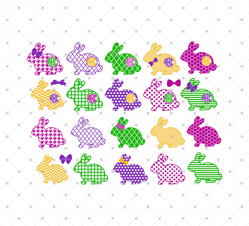 Download SVG Cut Files for Cricut and Silhouette - Easter Bunny SVG ...