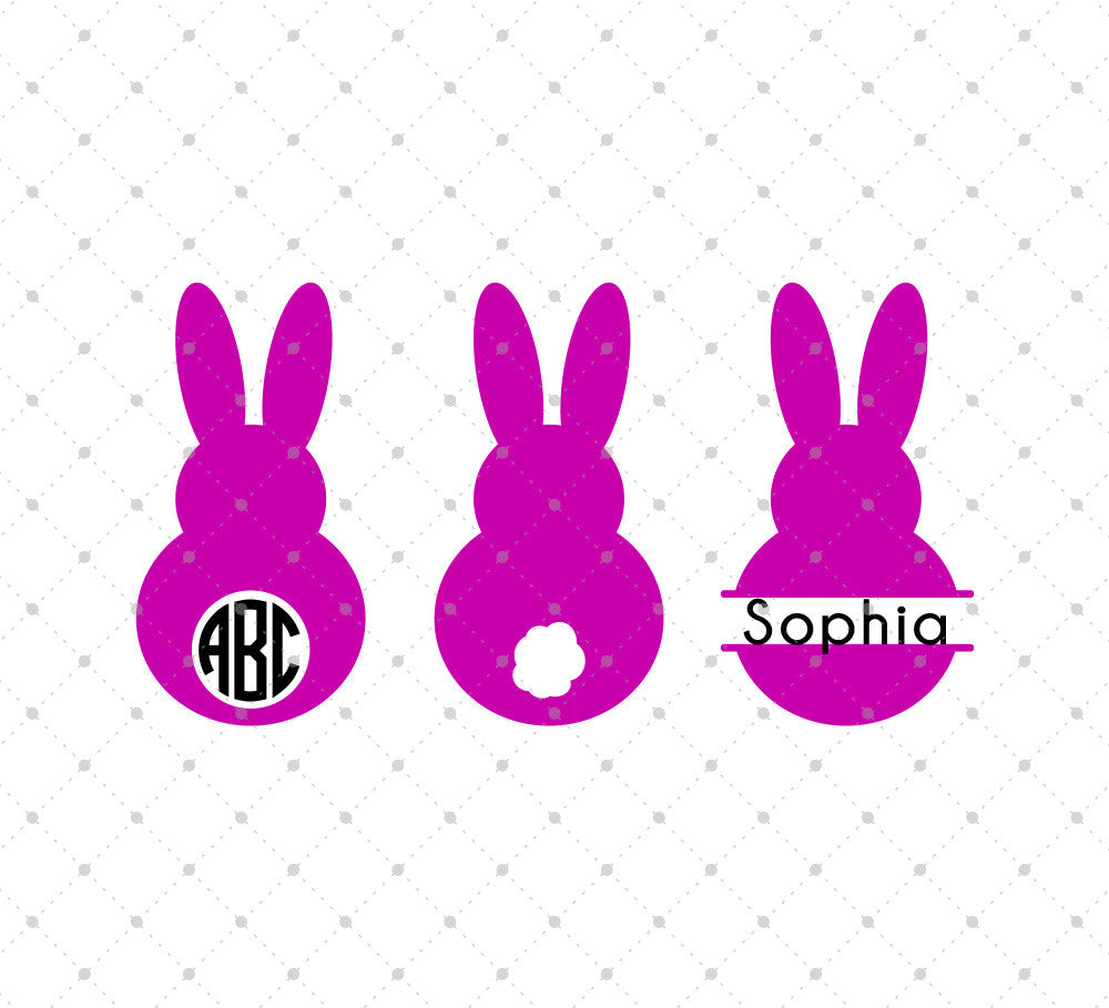 Download SVG Cut Files for Cricut and Silhouette - Easter Bunny Files #3 - SVG Cut Studio