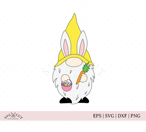 Download Easter Bunny Gnome Svg Png Dxf Files For Cricut And Silhouette