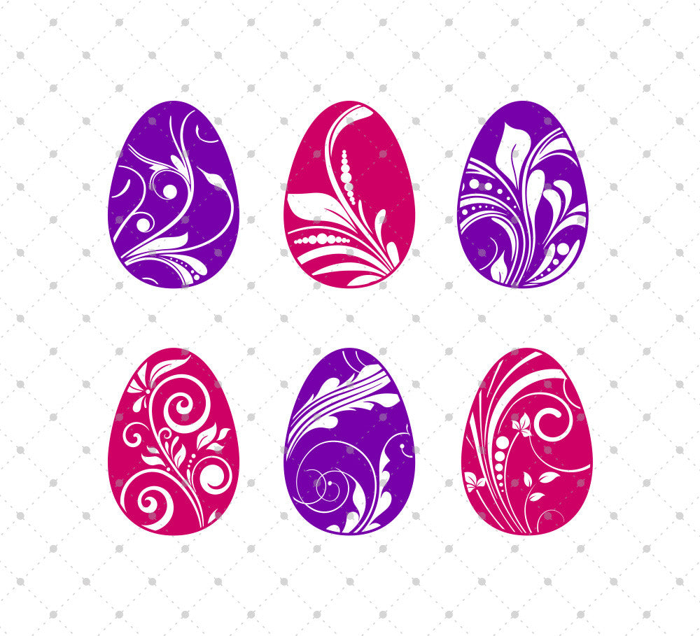 Download SVG Cut Files for Cricut and Silhouette - Easter Eggs Files #2 - SVG Cut Studio