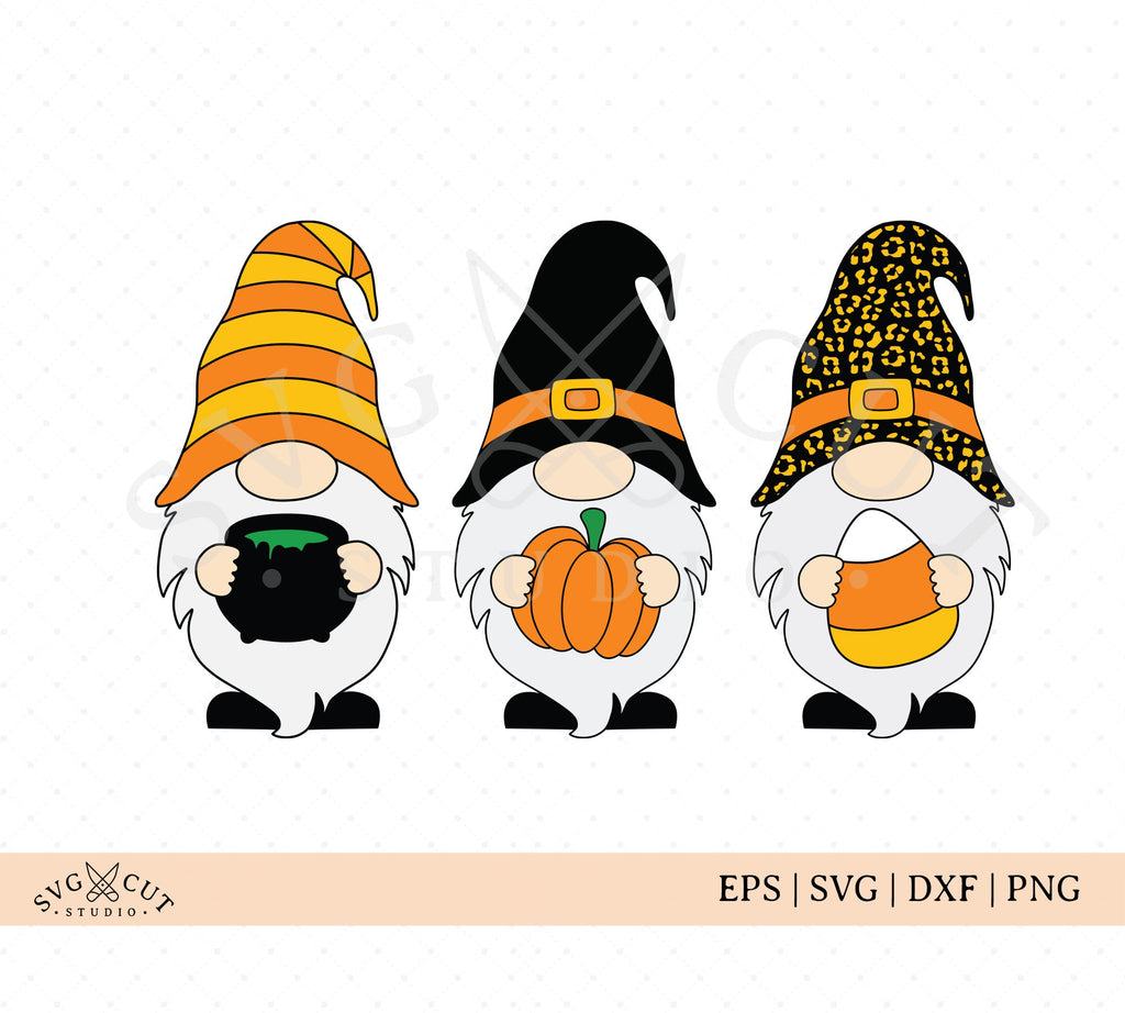 Download Halloween Fall Gnomes Svg Files For Cricut And Silhouette