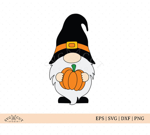 Download Gnome With Pumpkin Svg Halloween Gnome Svg Fall Gnome Svg