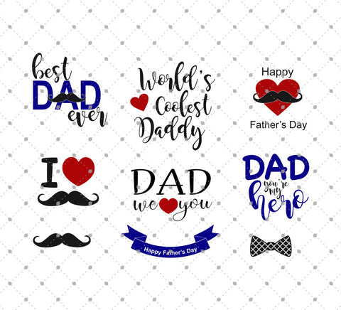 Download Worlds Coolest Dad - Fathers Day svg files for Cricut and Silhouette - SVG Cut Studio